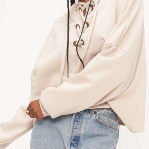 Got plans? Yeah, we're all tied up.Our Moe Lace Up Sweatshirt is making boring p